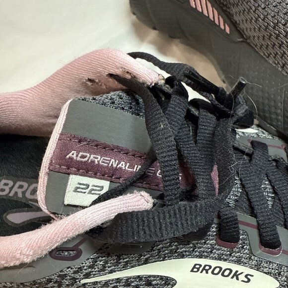 Brooks Adrenaline GTS 22 Women's‎ Size 9.5 Running Shoes Pearl Black Pink - Picture 2 of 12